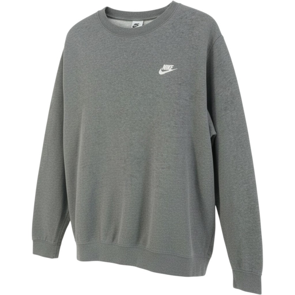 Nike Sweatshirt Womens 3XL Gray Crewneck Fleece Pullover Logo Long Sleeve